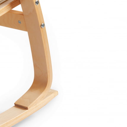 Кресло-качалка mod. AX3005 дерево береза, ткань: полиэстер/хлопок, 61х94,5х104 см, дерево: натуральный #1/ ткань светло-серая 2_13