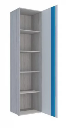 Пенал Палермо Юниор 02 Белый глянец Ясень шимо светлый Синий_2