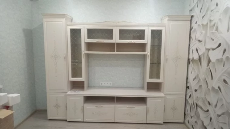 Комплект мебели для гостиной Венеция №03 Сосна Астрид Ваниль_16