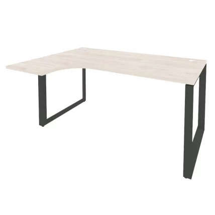 Стол эргономичный левый на О-образном м/к ONIX O.MO-SA-4L Денвер Светлый/Антрацит_0