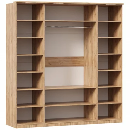 Шкаф четырехстворчатый Фиджи 006 Дуб Золотой Антрацит_1