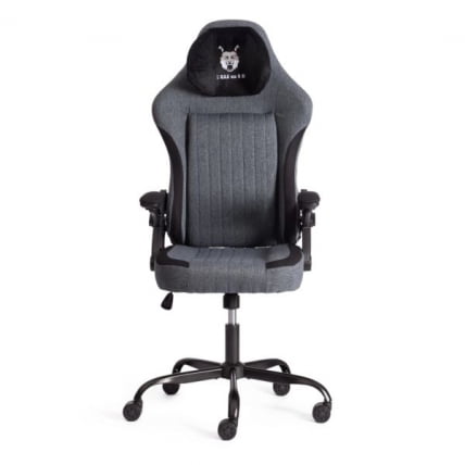 Кресло iWolf ткань, черный/серый_16