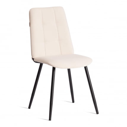 Стул обеденный Asti TREND, велюр, молочный/черный, 4, 47х54х86 см_0