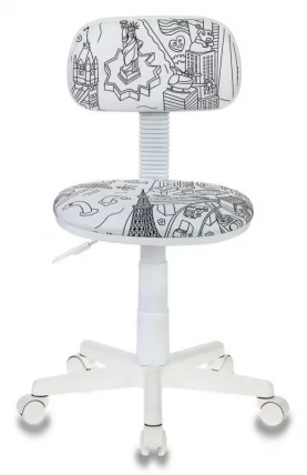 Кресло детское Бюрократ CH-W201NX/PS Белый_1