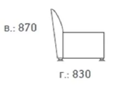 2-х местный диван Европа 2Д ИК P2 euroline 9100 (Черный)_3