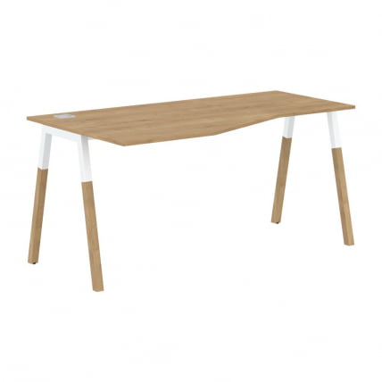 Стол эргономичный левый Forta FCT 1567 L Дуб Гамильтон Белый премиум_0