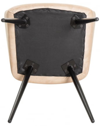 Стул обеденный ДОБРИН РОБЕРТ (черные матовые ножки, велюр В108-98 Бежевый) 2 шт / DOBRIN ROBERT V108-98_10