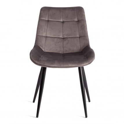 Стул ABRUZZO ( mod. 8060 ) металл/вельвет, 52 х 63 х 85 см, светло-серый (HLR 24)/черный_4