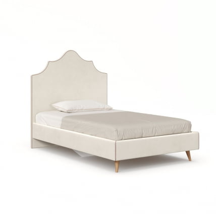 Мягкая кровать Элиза ЛД 600.540.000 Бежевый Светло-коричневый_0