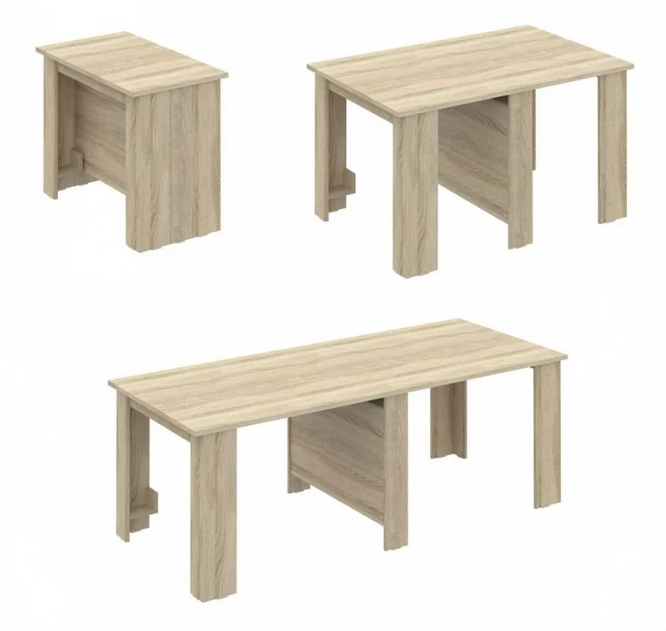 Стол-трансформер СТ 80-12 Дуб сонома_0