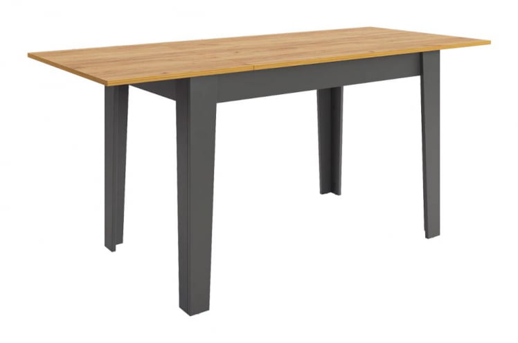 Стол обеденный раздвижной Цезарь дуб крафт золотой/графит_1