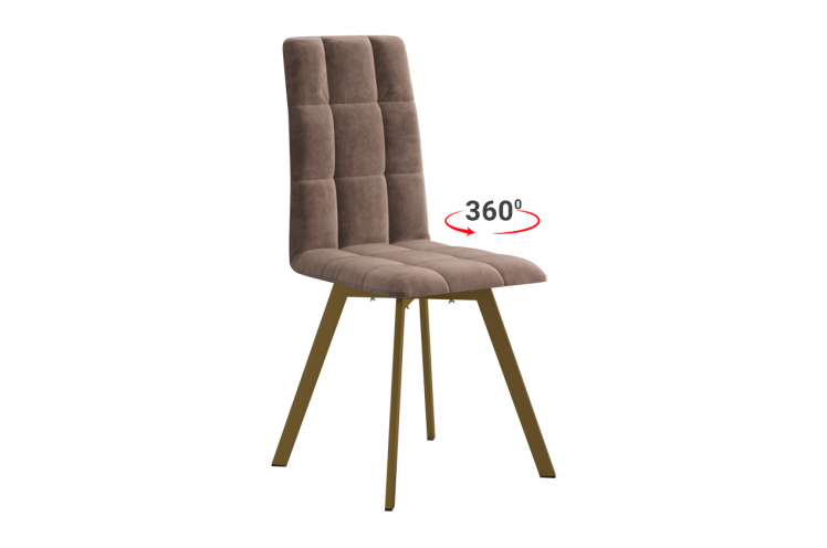 Стул Турин 2 Т2П мокко (велюр)/золото_0