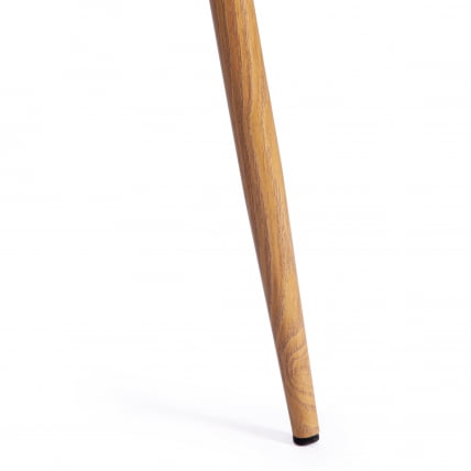 Стул BREEZE (mod. 4724) металл/вельвет, 44х48х87см, серо-бежевый/натуральное дерево_8