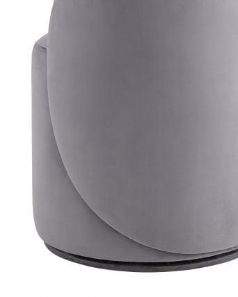 Пуф Loreen вращающийся велюр Серый_3