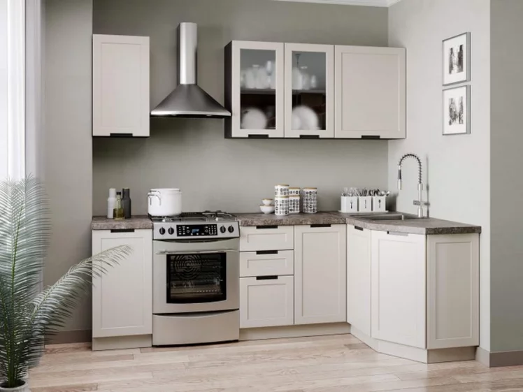 Шкаф кухонный угловой 600 высокий Джамис ЛД 296.620.000.159 Черный Кашмир_2