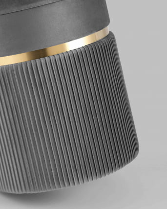 Пуф Миранда с ящиком велюр Серый_5