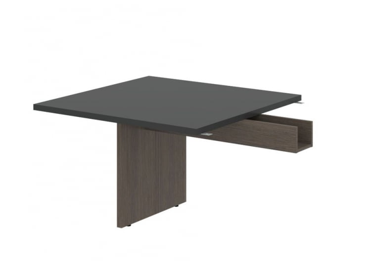 Стол для заседаний приставной VELION VFCT 1212.1 Яшма черный Дуб Сильвер_0