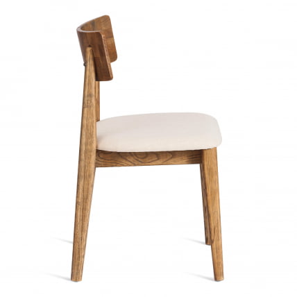 Стул ТХОР дерево вяз/ткань лен, груша№3/бежевый лен, 50х48х81,5 см / THOR_1