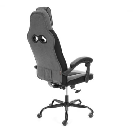 Кресло Arena metalBL ткань,велюр, серый/черный, KUB 05/TW-11/35_1