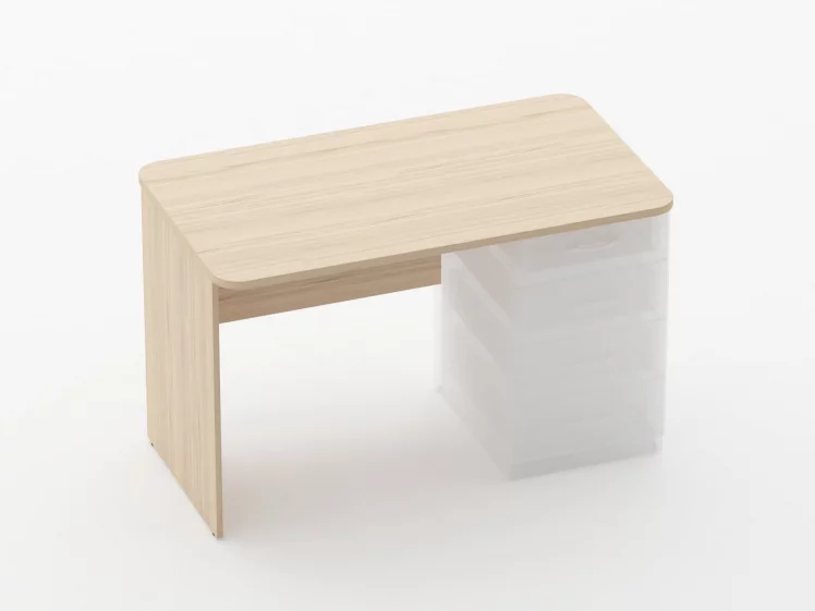 Стол прямой под встроенную тумбу Glassy 1.101.12Пр Венге_0