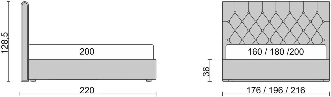 Кровать Beatrice Коричневый_68397_1