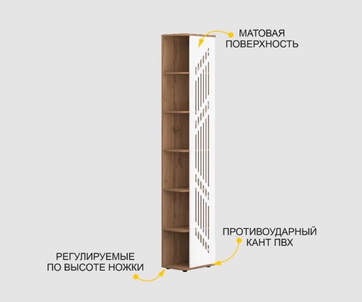 Стеллаж торцевой (лев/прав) Монако 403.15_2