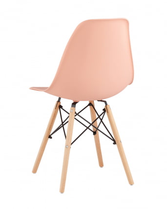 Стул Еамес Стиле ДСВ персиковый (разборный каркас) / Eames Style DSW_2