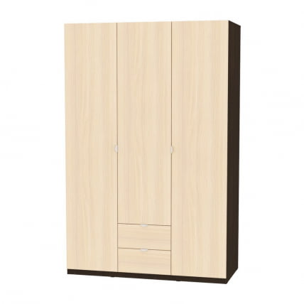 Шкаф распашный R-198х135х60-2-TR(Венге-ДМ)_0