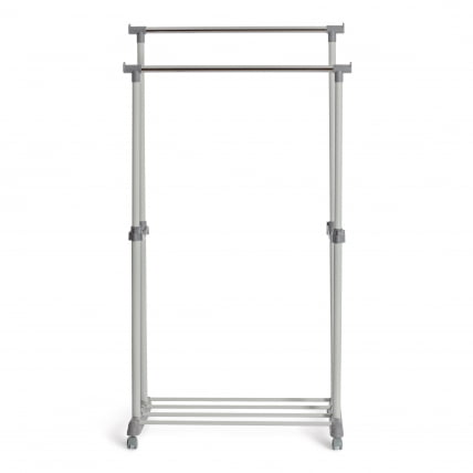 Вешалка ДЖЕТ металл, пластик, 86*44*166 см, темно-серый/светло-серый/хром / JET_3