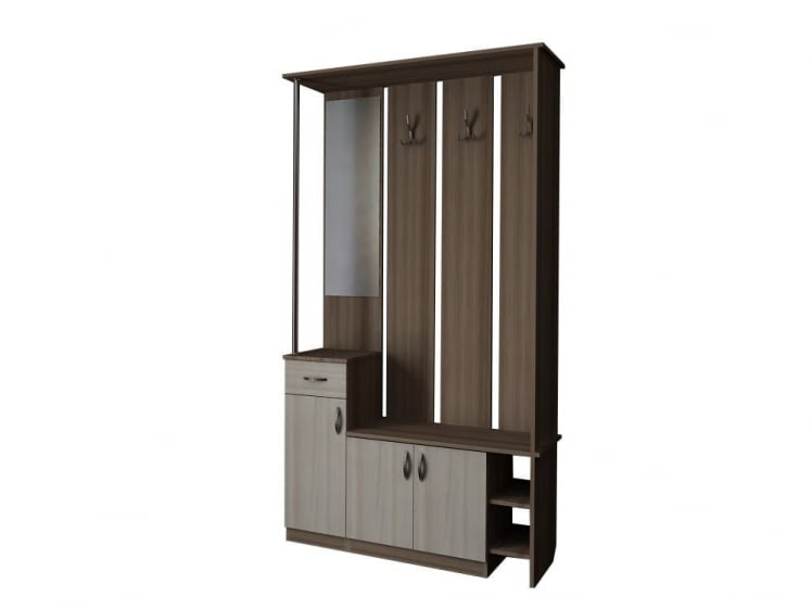 Прихожая Норд 2 Ясень шимо темный/ясень шимо светлый_0