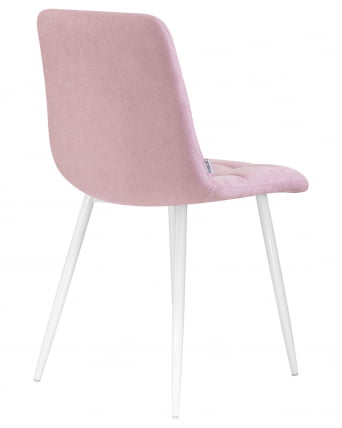 Стул обеденный DOBRIN ALEX белые ножки Сиреневая ткань UF860-04B_3
