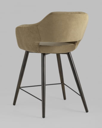 Стул полубарный Саймон ПЛ велюр Капучино_5