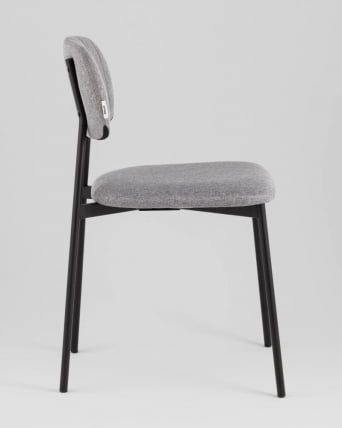 Стул Майло рогожка серый_2