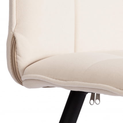 Стул обеденный Bari Bari LT, велюр, молочный/черный, 4, 41х55х89 см_8