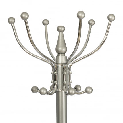 Вешалка Bara (mod. GH-8606) металл/хром/мрамор, 37 x 37 x 175 см, white (белый) / grey (серый)_3