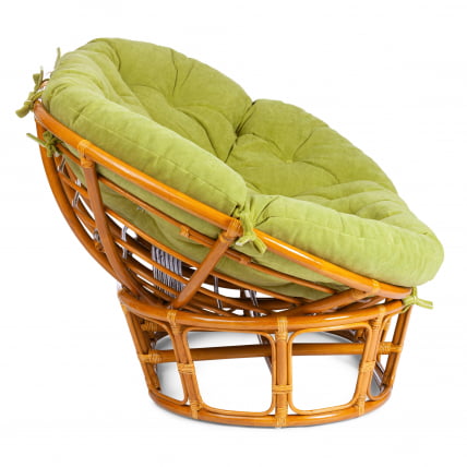 Диван MAMASAN/МАМАСАН 23/02 W /с подушкой/ подушка 182х119 см, 169х102х80 см, Pecan (орех), флок, олива, 23_1