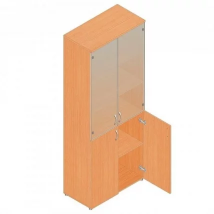 Шкаф для документов с тонированным стеклом Р.Ш-2СТ Дуб Кронберг_0