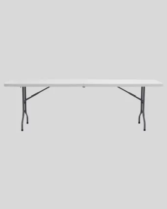 Стол складной пластиковый Кейт 240 чемодан Белый_2