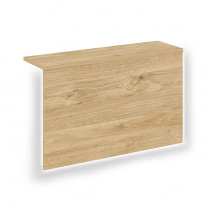 Накладка с подсветкой прямая высокая на 2 модуля О.R-F.MP.V-78 ONIX О.R-NP.V-78.2.S Тиквуд светлый_0