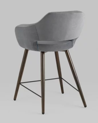 Стул полубарный Саймон ПЛ велюр Темно-серый_5