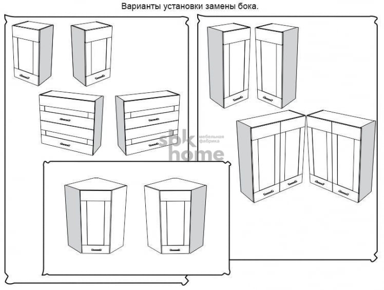 ЗБ  замена бока шкафа(960), Дублин (960*16*300) Дуб галифакс белый, 21503 _2