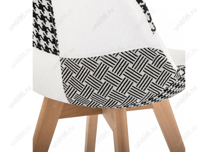 Стул деревянный Милле Черно-белое / Mille_3
