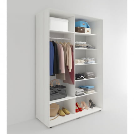 Шкаф-купе 2-х дверный Акцент-Дуэт КВ 1600х600 Выбеленное дерево_1