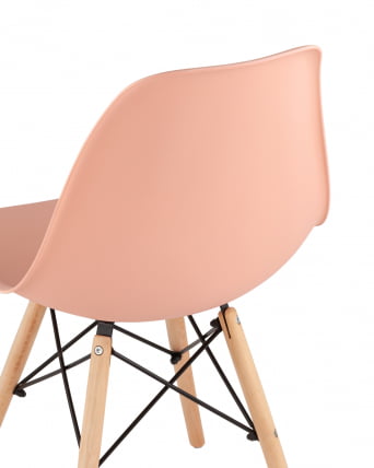 Стул Еамес Стиле ДСВ персиковый (разборный каркас) / Eames Style DSW_6