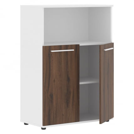 Шкаф с глухими малыми дверьми EDIS EMCS 85.3 Дуб Денвер темный Белый Белый_1