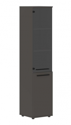 Шкаф-колонка комбинированная левая EDIS EHCS 42.2 L Мокко Черный Мокко_0