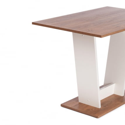 Стол обеденный TIBI L нераздвижной ЛДСП (18 мм), 68,6 х 110 х 75 см, Дуб Канзас/Пепел_3