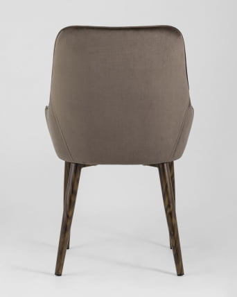 Стул Диана велюр Коричневый_4