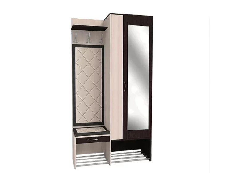 Прихожая Ольга 4 Ясень шимо светлый Венге_0