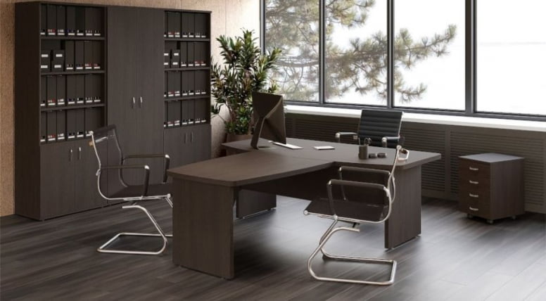 Стол руководителя Танго СТ9-R16R Венге_2